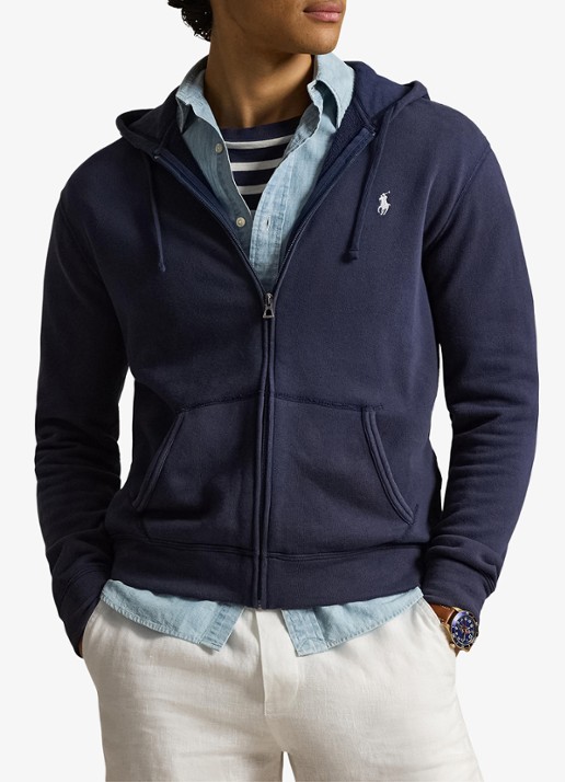 Ralph Lauren Vest met logoborduring en capuchon