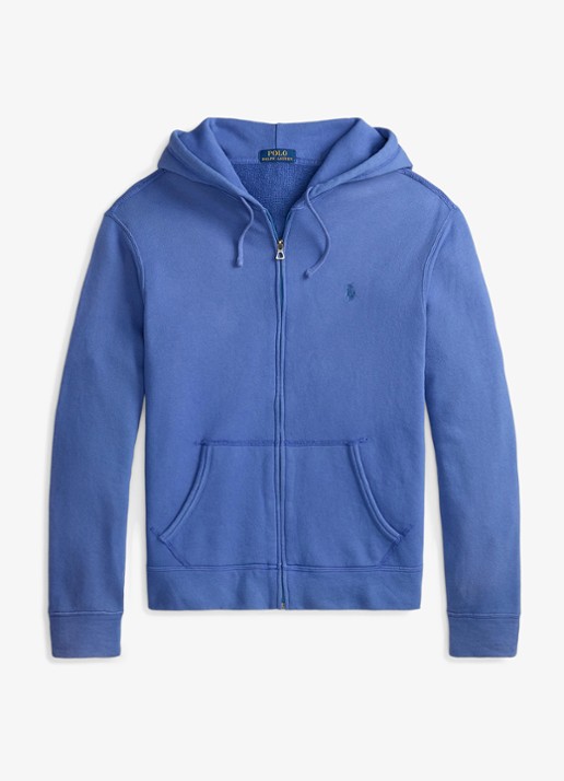 Ralph Lauren Vest met logoborduring en capuchon - voorkant 4 modern royal-34yb