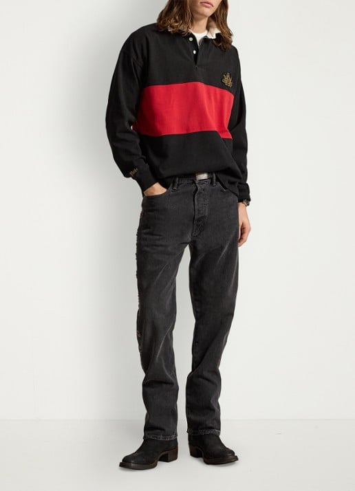 Ralph Lauren Vintage Fit longsleeve met polokraag