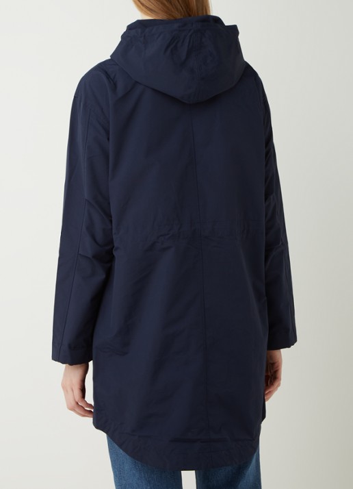 Ralph Lauren Waterafstotende regenjas met drawstring - achterkant 4 donkerblauw
