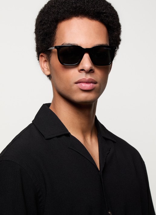 Ralph Lauren Wayfarer zonnebril gepolariseerd PH4224U  - voorkant 2 zwart