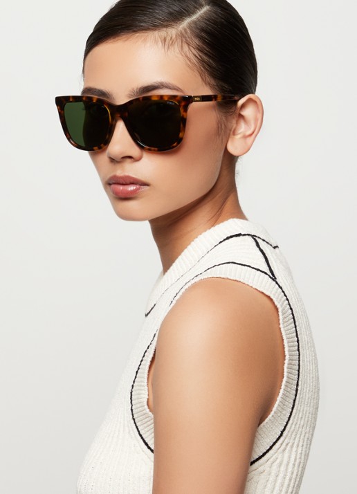 Ralph Lauren Wayfarer zonnebril PH4201U - voorkant 2 donkerbruin