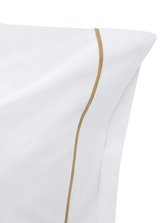 Ralph Lauren Westbank kussensloop van katoen perkal 200TC in 2-pack - achterkant lichtgeel