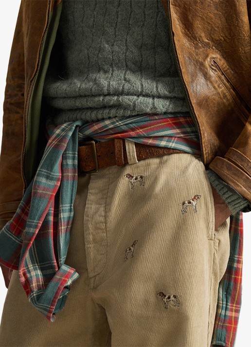 Ralph Lauren Wide fit chino van corduroy - detail 5 paddock tan / beige