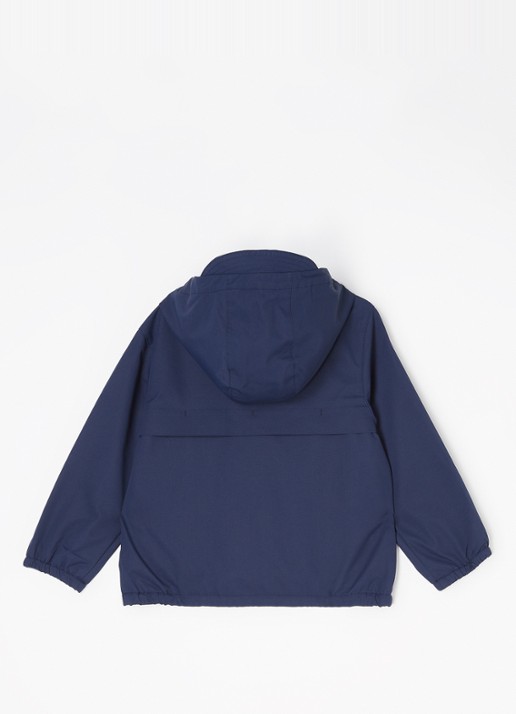 Ralph Lauren Windbreaker met logoborduring - achterkant 3 donkerblauw