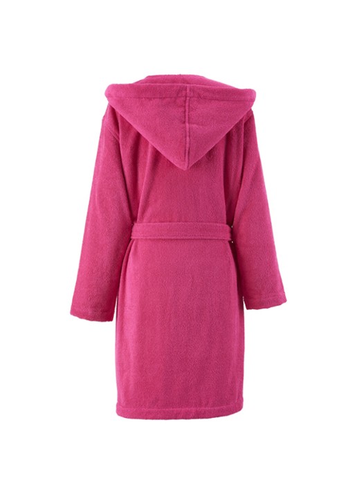 Ralph Lauren Zoe badjas met logoborduring - achterkant fuchsia