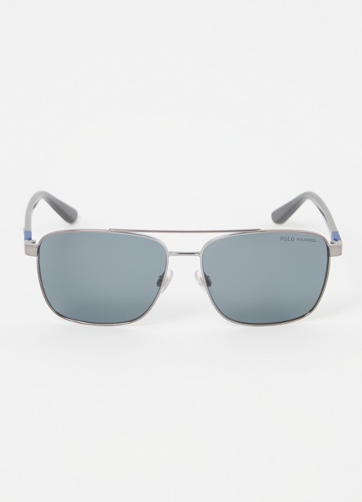 Ralph Lauren Zonnebril gepolariseerd PH3137 - voorkant 2 zilver