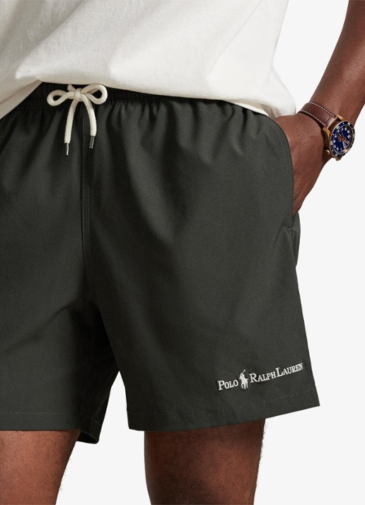Ralph Lauren Zwemshorts met logo - detail 5 deep grey w/ emb / donkergrijs