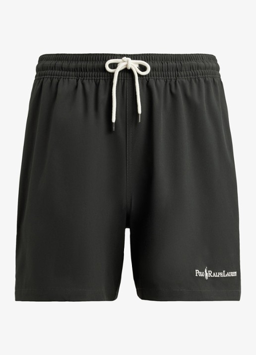 Ralph Lauren Zwemshorts met logo - voorkant 2 deep grey w/ emb / donkergrijs