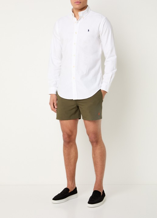 Ralph Lauren Zwemshorts met logo  - voorkant 4 bronsgroen