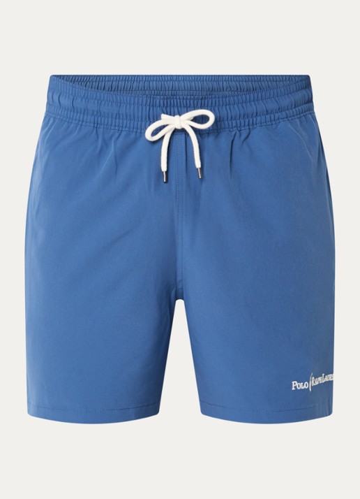 Ralph Lauren Zwemshorts met logoborduring en steekzakken - voorkant 2 blauw