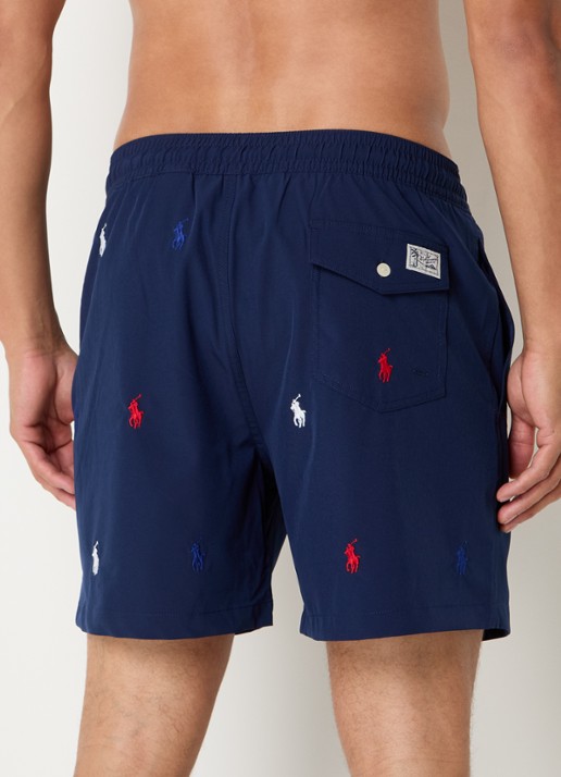 Ralph Lauren Zwemshorts met logoborduring - achterkant newport navy / donkerblauw