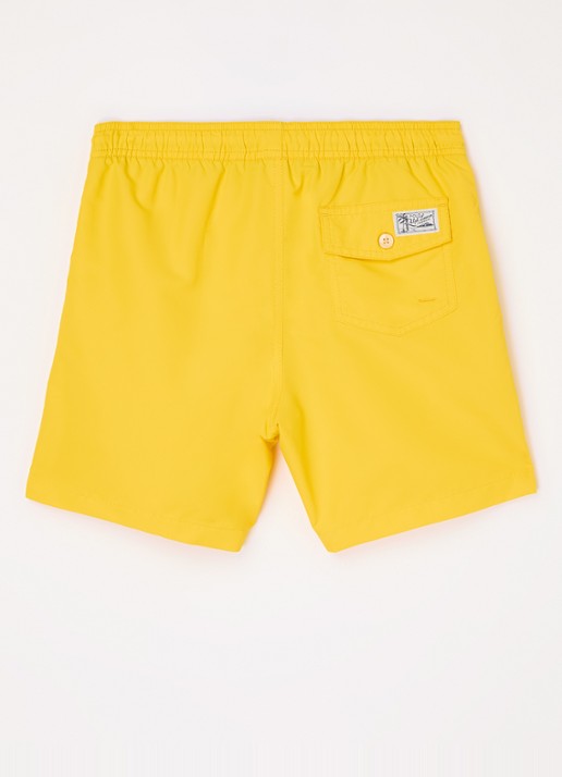 Ralph Lauren Zwemshorts met logoborduring - voorkant 2 geel