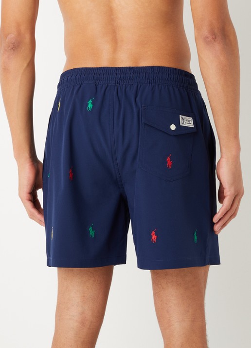 Ralph Lauren Zwemshorts met logoborduring - achterkant 3 donkerblauw