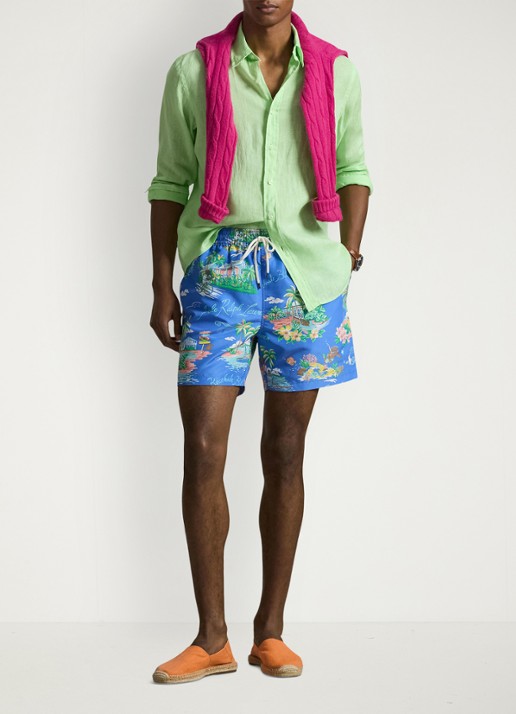 Ralph Lauren Zwemshorts met print - voorkant 2 bahamas bear-zyot