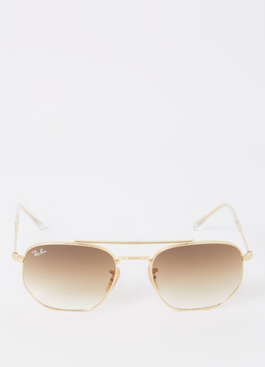 Ray-Ban Arista zonnebril RB3707 - detail goud