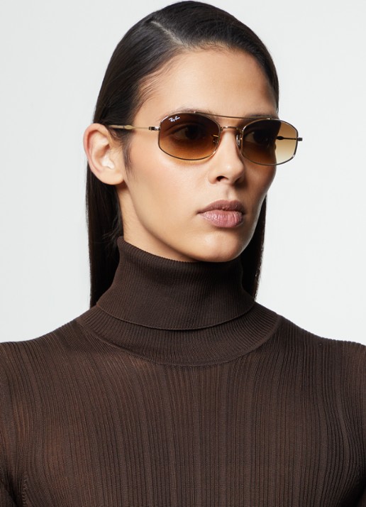 Ray-Ban Arista zonnebril RB3719 - voorkant 2 goud