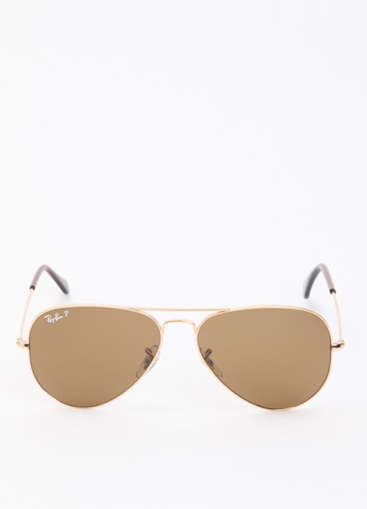 Ray-Ban Aviator Large Metal zonnebril gepolariseerd RB3025 - detail goud