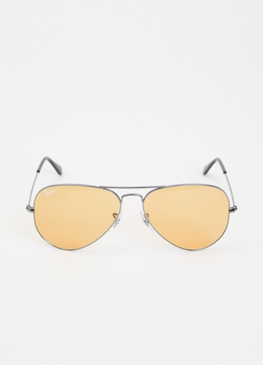 Ray-Ban Aviator Large Metal zonnebril RB3025 - detail zilver