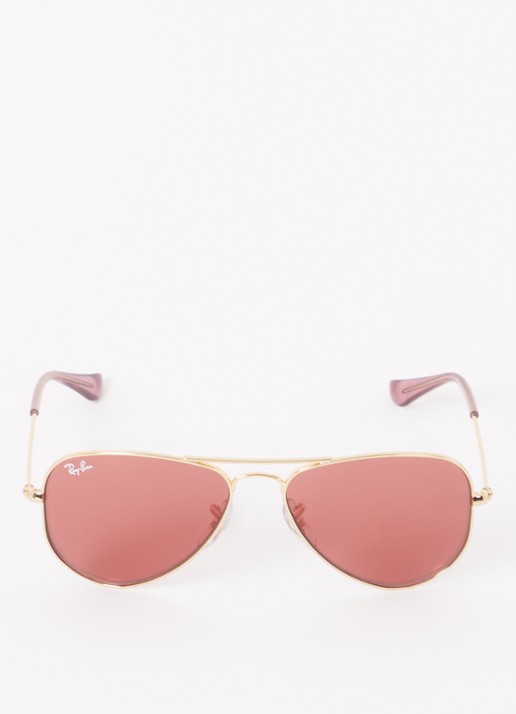 Ray-Ban Aviator zonnebril RJ9506S - detail goud