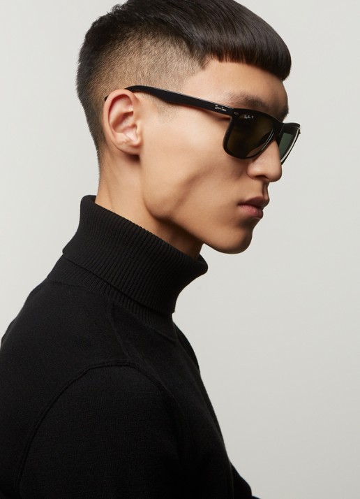 Ray-Ban Boyfriend Two zonnebril gepolariseerd RB4547 - voorkant 2 zwart