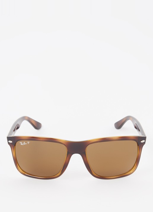 Ray-Ban Boyfriend Two zonnebril gepolariseerd RB4547 - detail 3 donkerbruin
