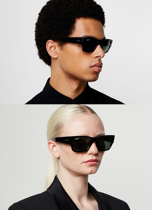 Ray-Ban Carlos zonnebril gepolariseerd RB0947S - voorkant 5 zwart