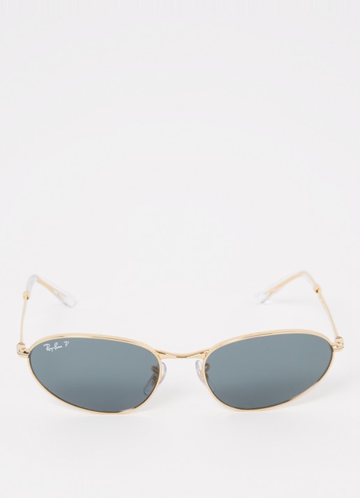 Ray-Ban Cat Eye zonnebril gepolariseerd RB3734 - detail goud