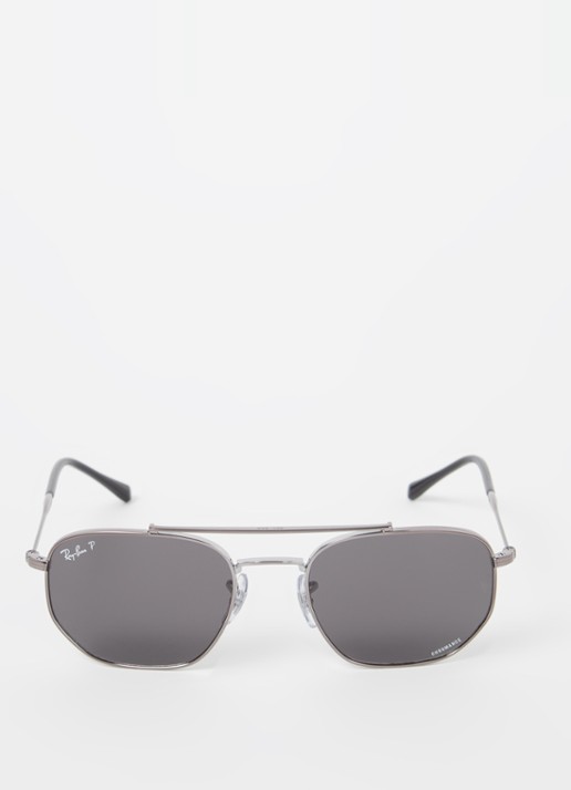 Ray-Ban Chromance zonnebril gepolariseerd RB3707 - detail 2 antraciet