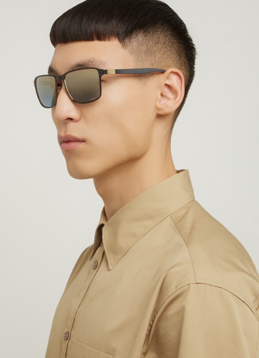 Ray-Ban Chromance zonnebril gepolariseerd RB3721CH - voorkant 5 zwart