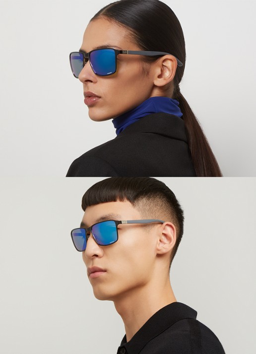 Ray-Ban Chromance zonnebril gepolariseerd RB3721CH - voorkant 2 zwart