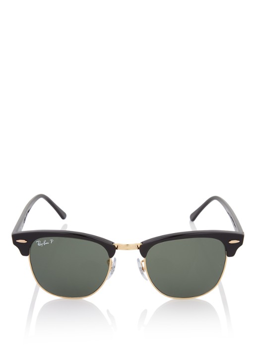 Ray-Ban Clubmaster zonnebril gepolariseerd RB3016 51 - voorkant 2 zwart