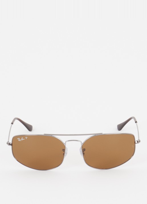 Ray-Ban Explorer 5 zonnebril gepolariseerd RB3845 - detail antraciet
