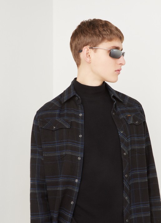Ray-Ban Herenzonnebril Gepolariseerd RB3183 - voorkant 2 zilver