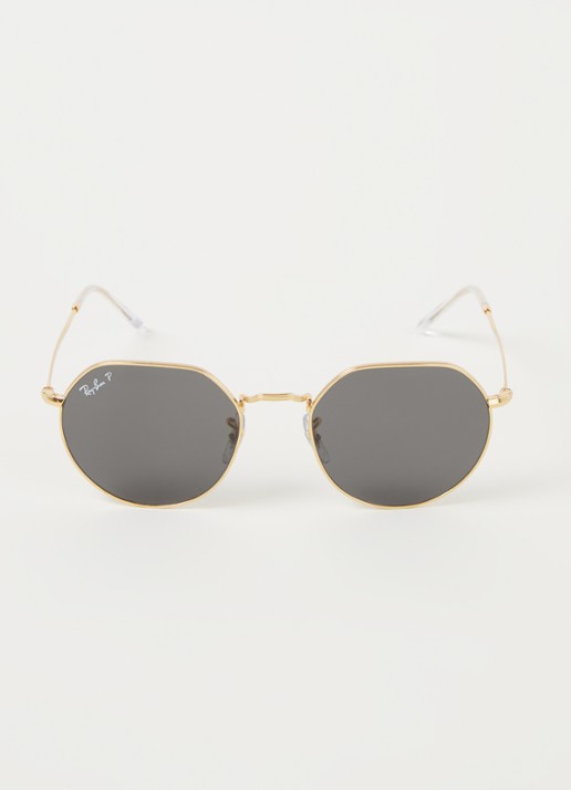 Ray-Ban Jack zonnebril gepolariseerd RB3565 - voorkant 2 goud