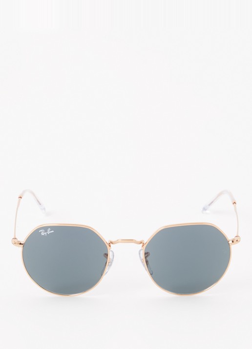 Ray-Ban Jack zonnebril RB3565  - detail roségoud