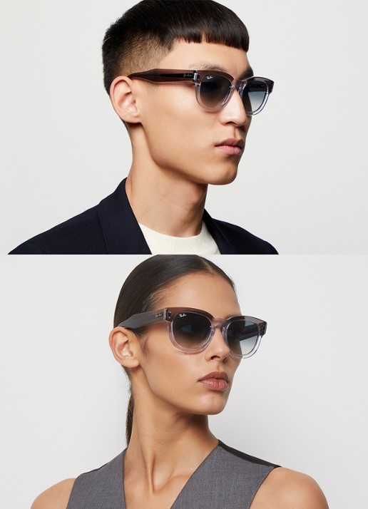 Ray-Ban Mega Hawkeye zonnebril RB0298S - voorkant 5 middengrijs