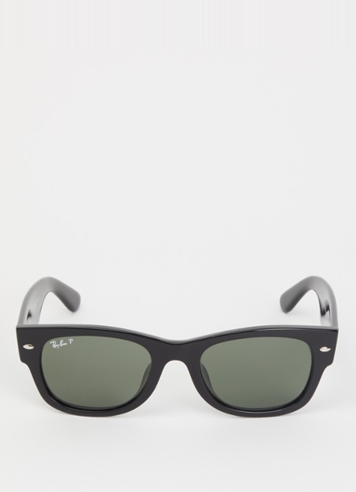 Ray-Ban Mega Wayfarer II zonnebril gepolariseerd RB0832SF - detail zwart