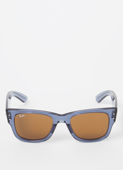 Ray-Ban Mega wayfarer zonnebril RB0840S - detail 2 blauw