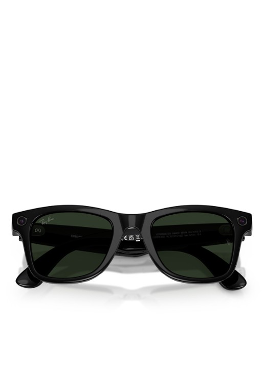 Ray-Ban Meta Wayfarer zonnebril RW4012 - detail 4 zwart-06