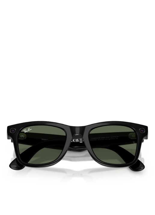 Ray-Ban Meta Wayfarer zonnebril RW4012 - detail 2 zwart-05
