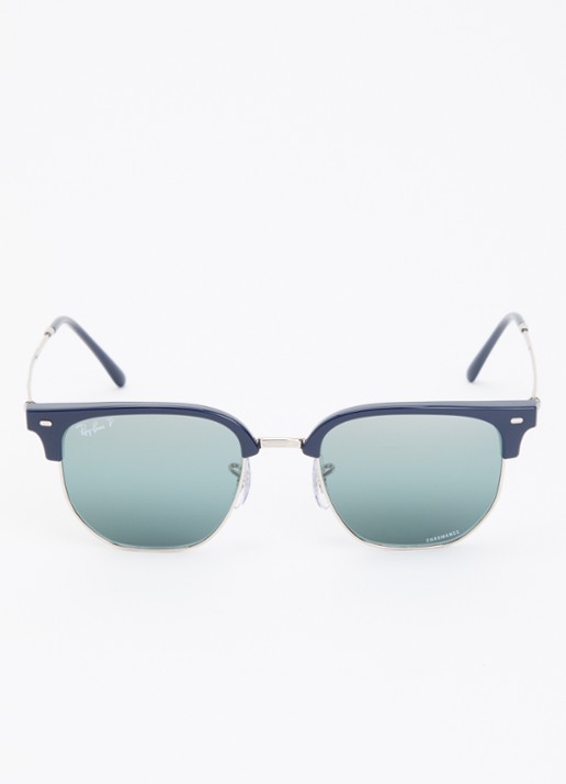 Ray-Ban New Clubmaster wayfarer zonnebril RB4416  - detail 2 donkerblauw