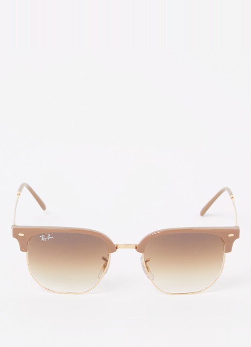 Ray-Ban New Clubmaster zonnebril RB4416 - detail 3 lichtbruin