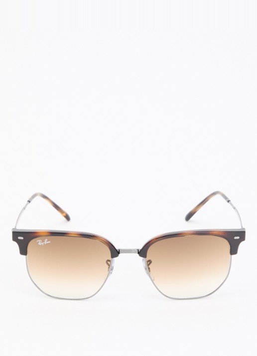 Ray-Ban New Clubmaster zonnebril RB4416 - detail bruin