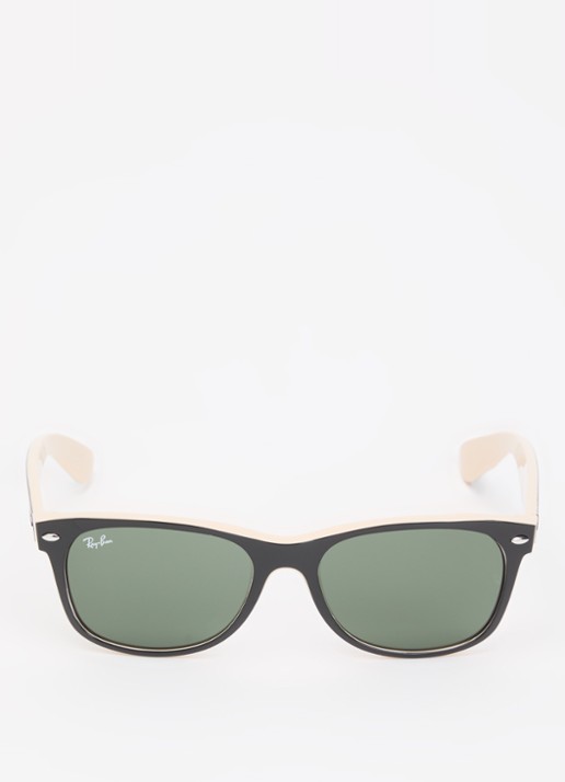 Ray-Ban New Wayfarer zonnebril RB2132 - detail 2 beige