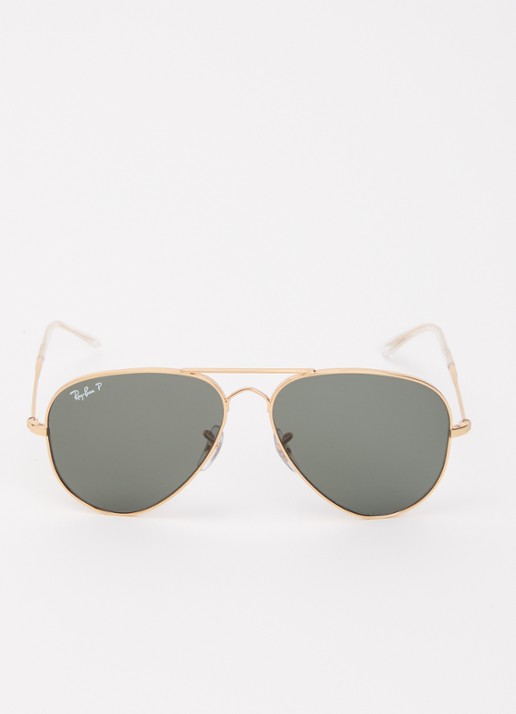 Ray-Ban Old Aviator zonnebril gepolariseerd RB3825 - detail goud