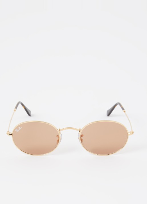 Ray-Ban Oval zonnebril RB3547 - detail 2 goud