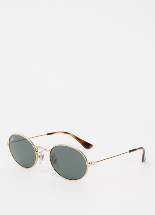 Ray-Ban Oval zonnebril RJ9645S - voorkant goud