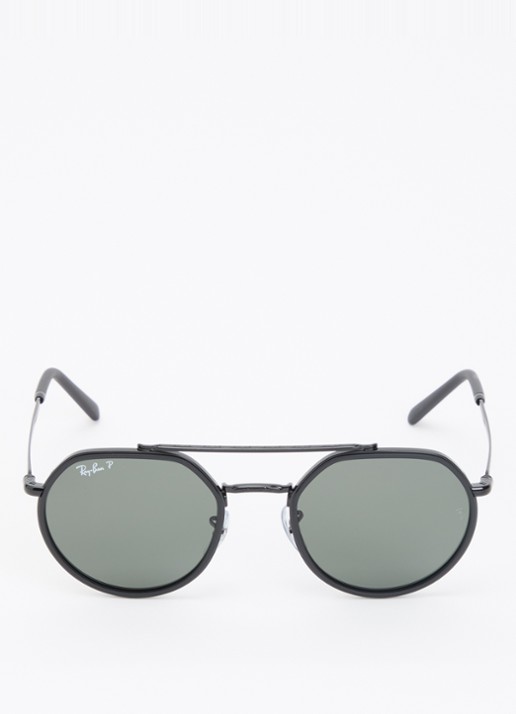 Ray-Ban Piloten zonnebril gepolariseerd RB3765 - detail 2 zwart