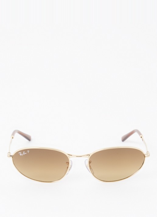 Ray-Ban Retro zonnebril gepolariseerd RB3734 - detail goud